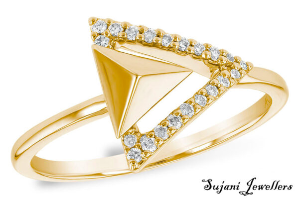 22k Gold Ladies Stone Ring Designs Sujani Jewellers